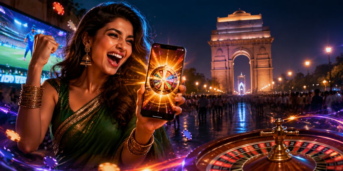 User interface showing roulette game preview in Delhi surroundings