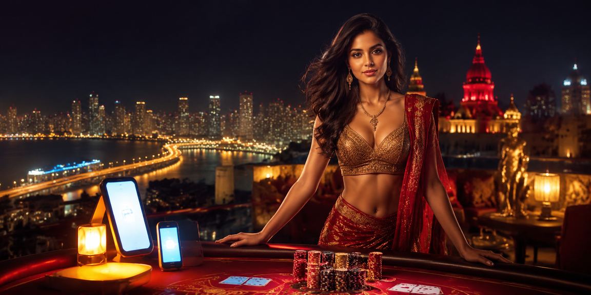 Mobile payment transaction with red and gold styling in Mumbai